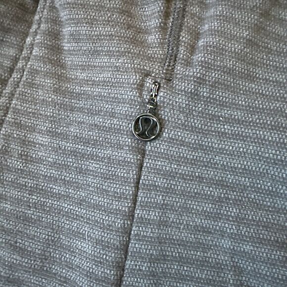 Lululemon Bhakti Yoga Jacket Luon Pique Black Dark Slate / Black Size 6 W4F02S - Picture 10 of 13